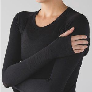 Lululemon Swiftly Tech Long Sleeve Crew (BLACK/BLACK)